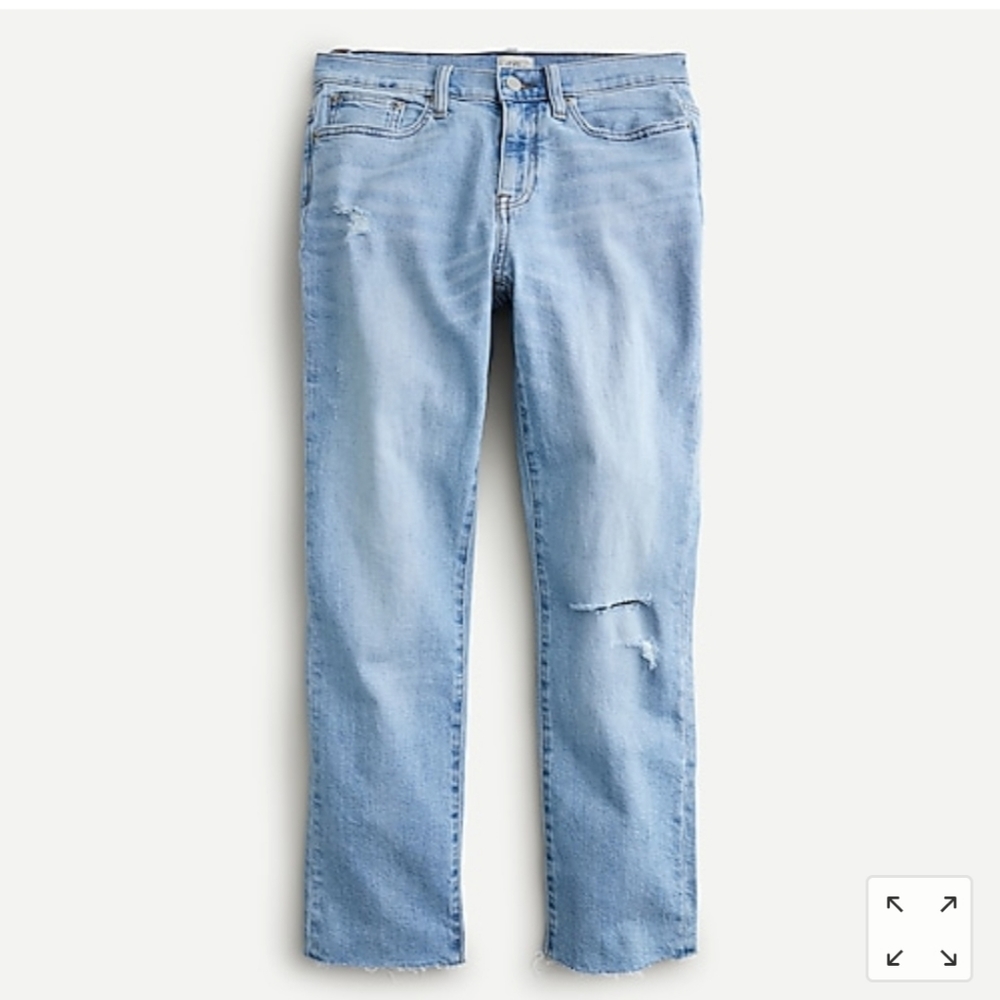 J. Crew Ripped Slim Boyfriend Jean (Plus size)